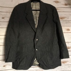 Pendleton • gray button front vintage blazer
